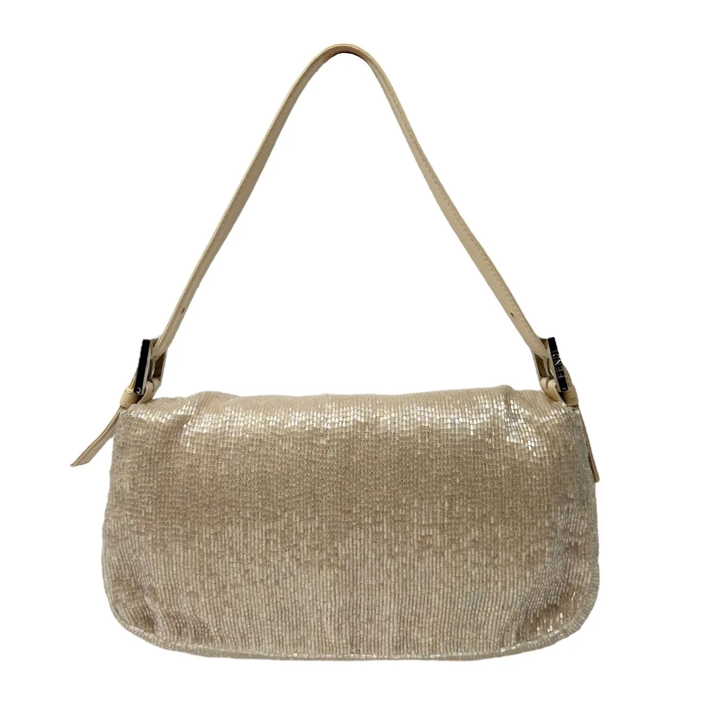 Fendi Pearlescent Beaded Baguette