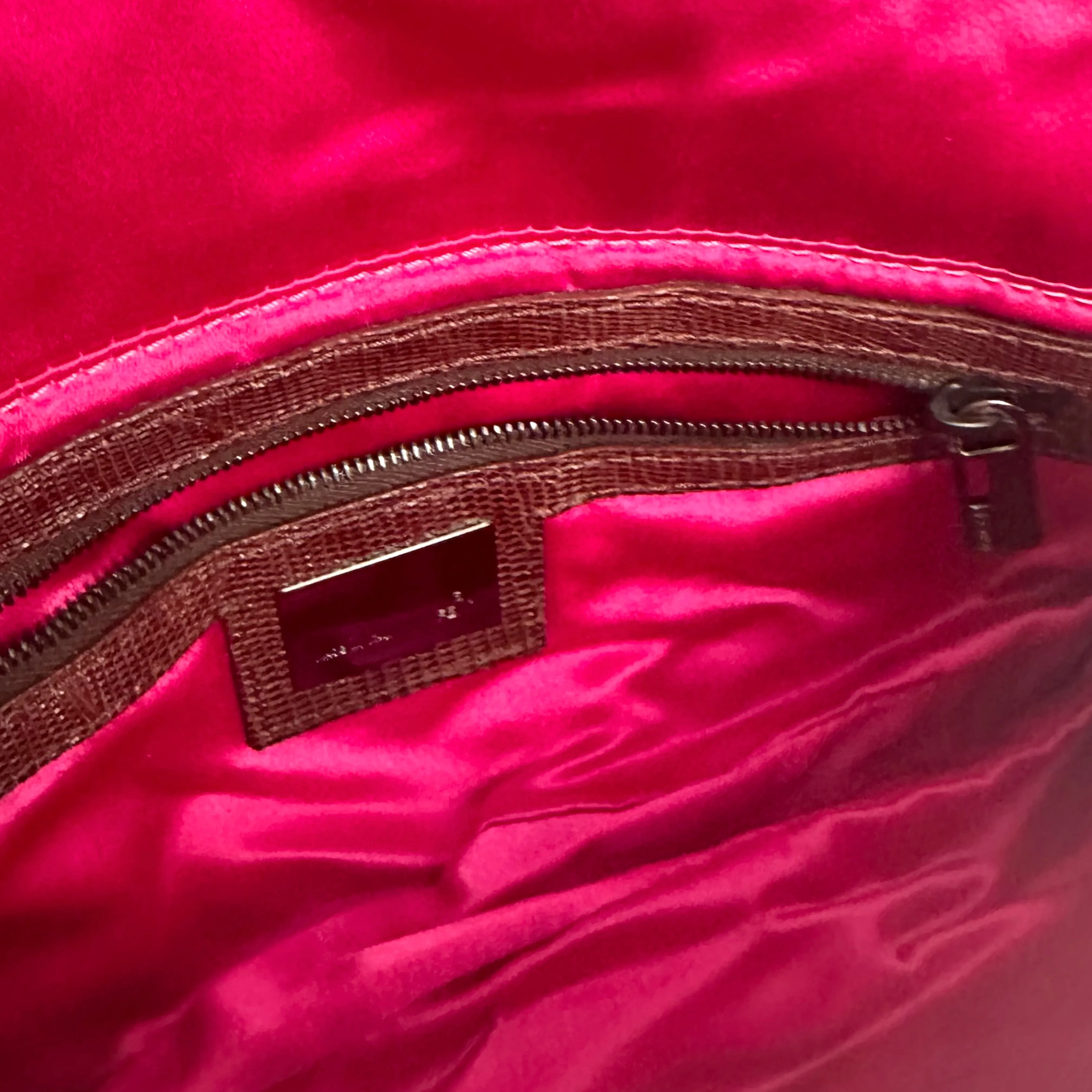 Fendi Purple Beaded Rhinestone Baguette