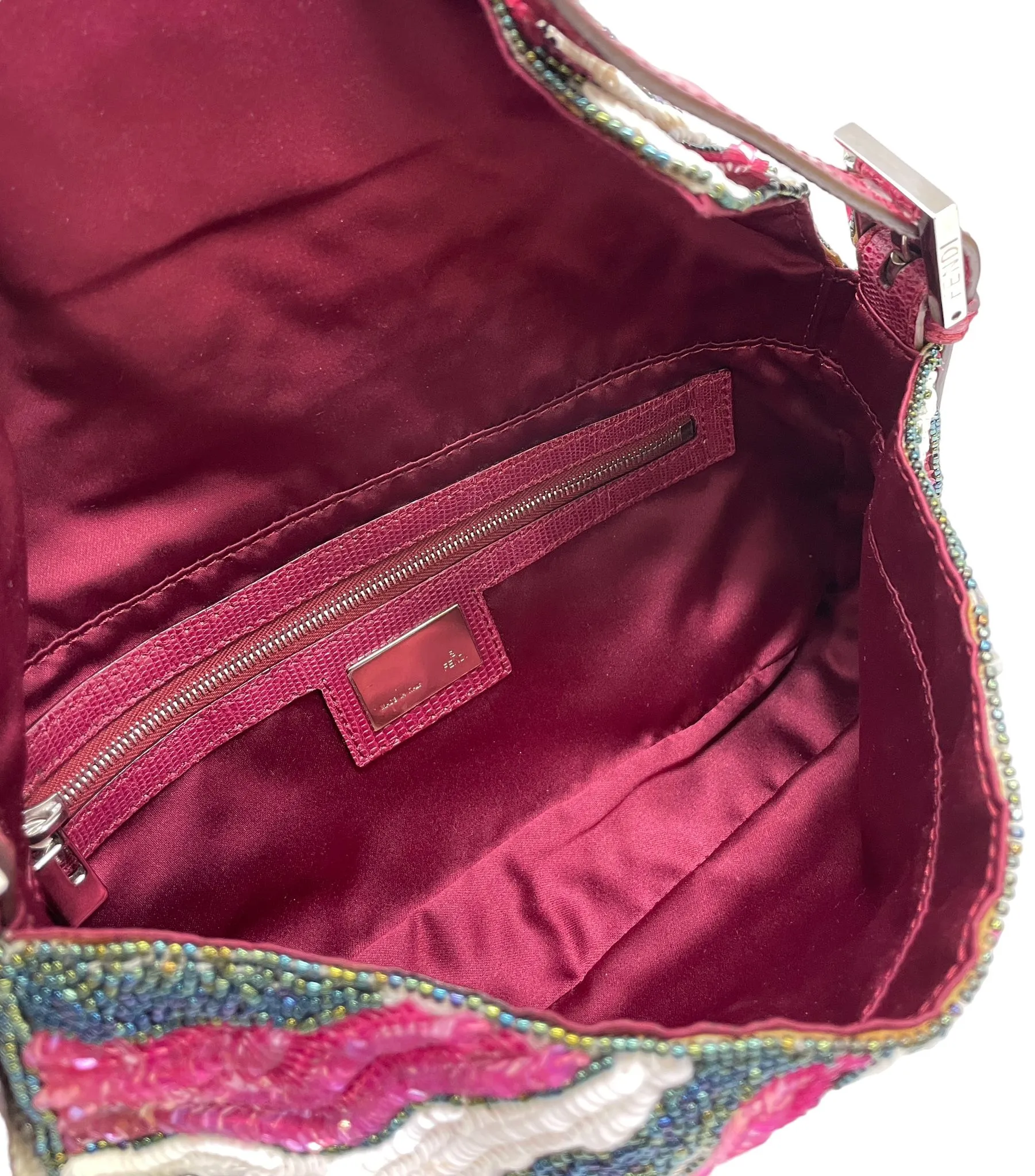 Fendi Sequin Beaded Baguette Bag