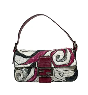 Fendi Sequin Beaded Baguette Bag