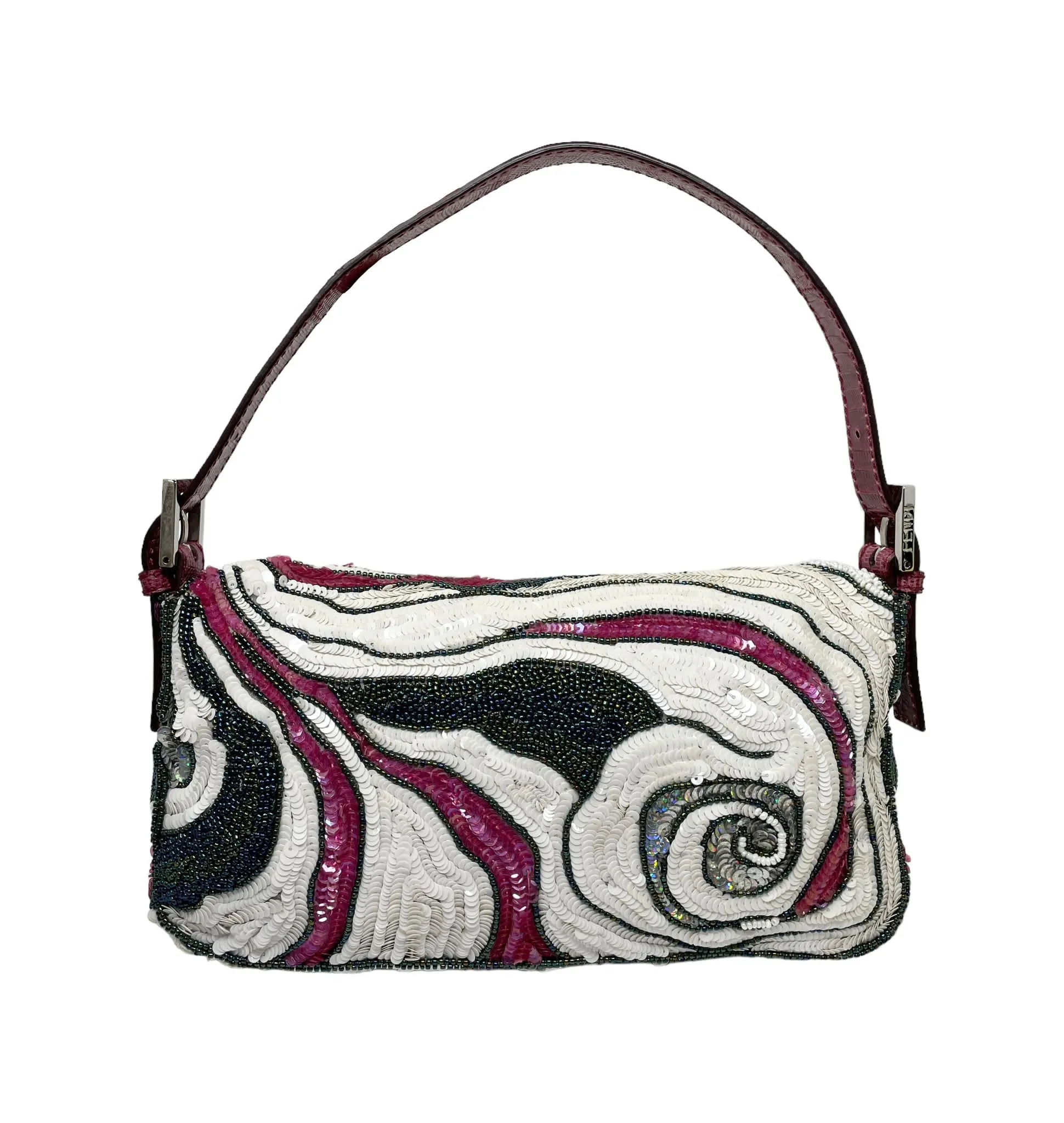 Fendi Sequin Beaded Baguette Bag