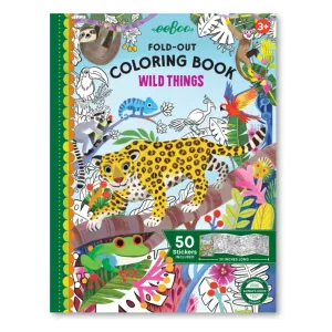 Fold-Out Coloring Book - Wild Things 9