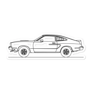 Ford Mustang Cobra Outline Sticker