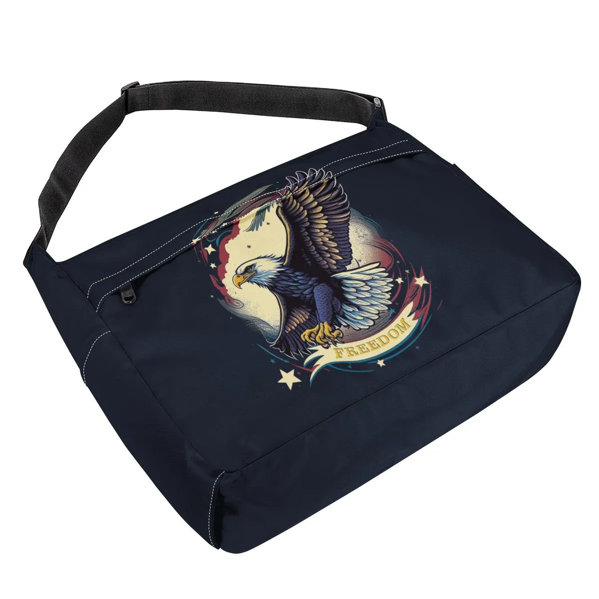 Freedom Flyer: Celebrating the Bald Eagle as a Symbol of Freedom and Strength in the USA New Messenger Bag