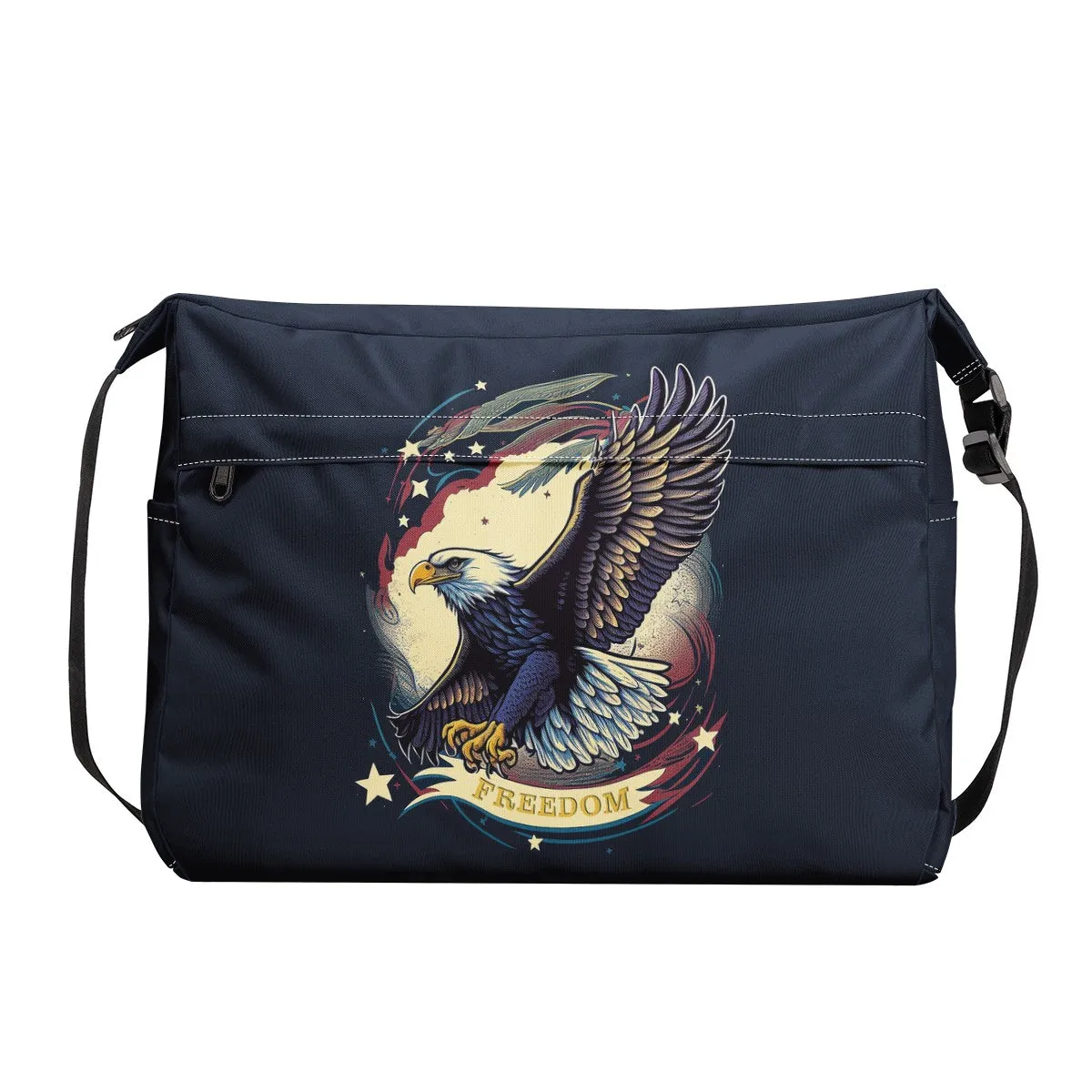 Freedom Flyer: Celebrating the Bald Eagle as a Symbol of Freedom and Strength in the USA New Messenger Bag