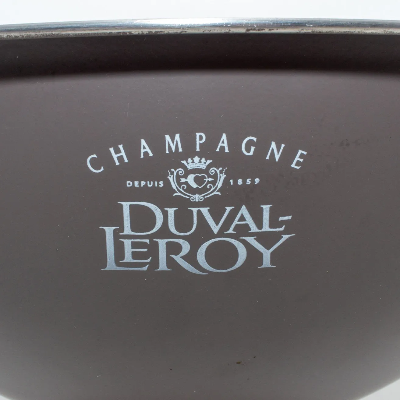 French Stainless Steel Champagne Bowl | Duval LeRoy Label