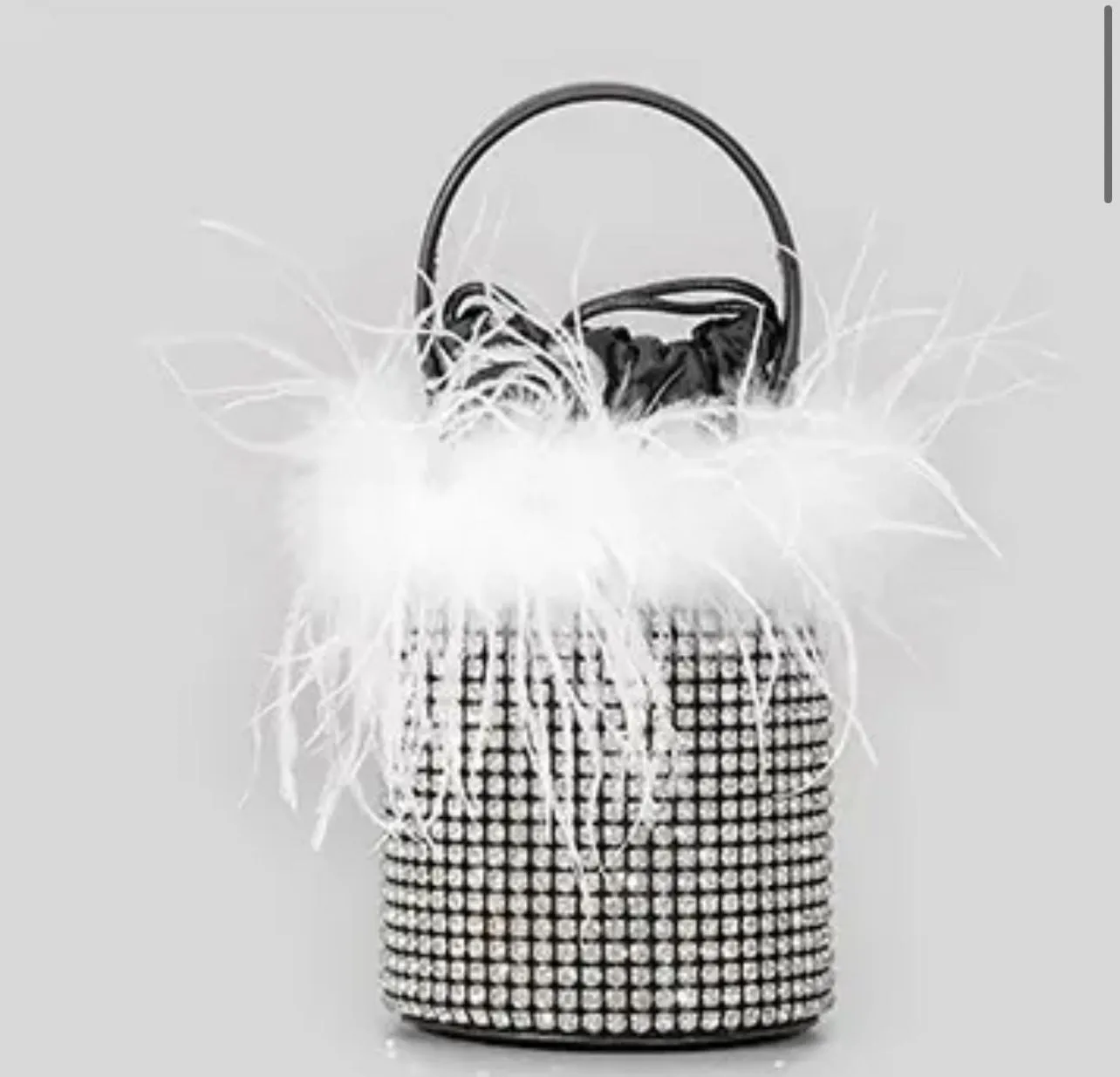 FUR BUCKET BAG