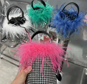 FUR BUCKET BAG