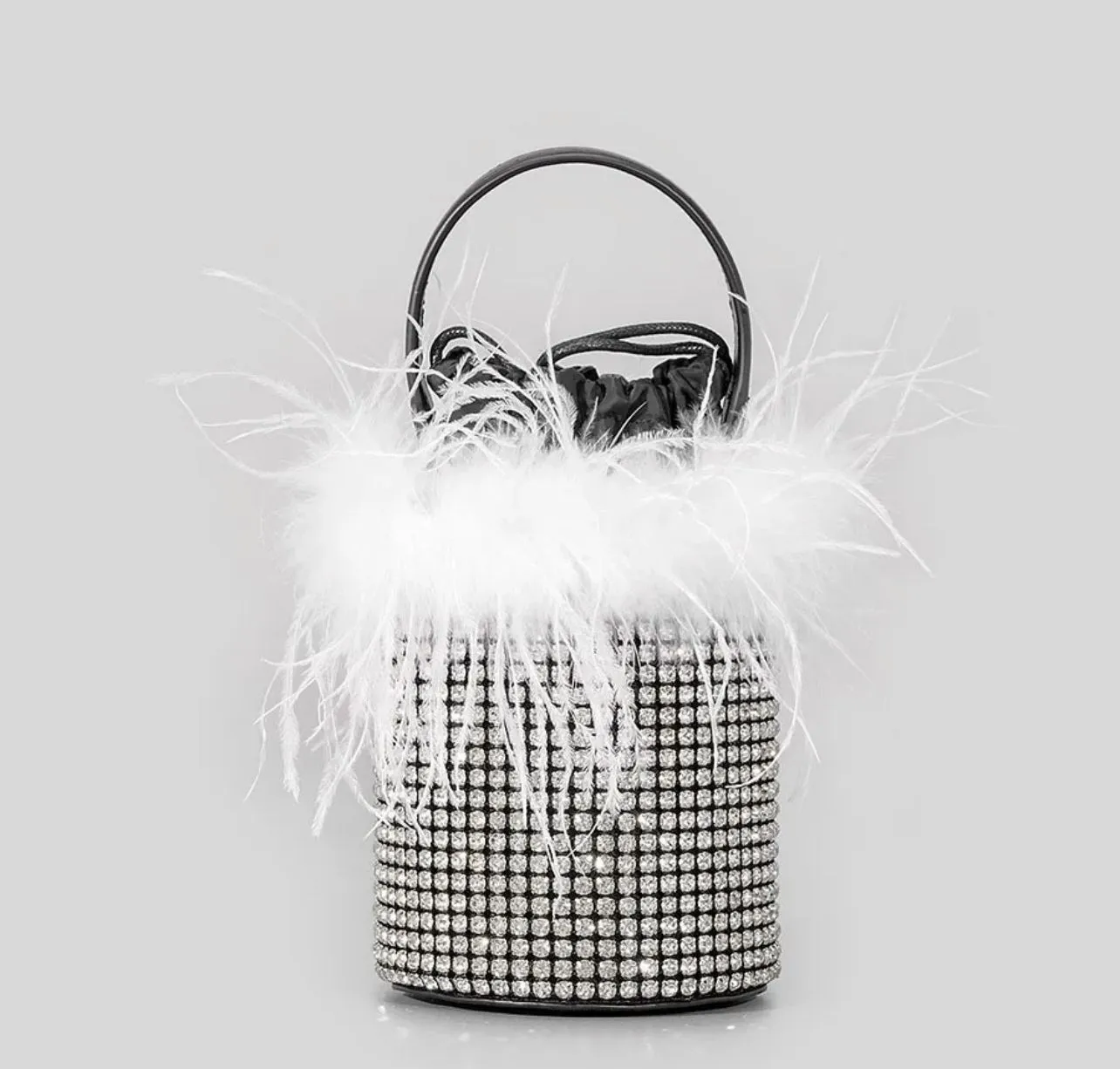 FUR BUCKET BAG