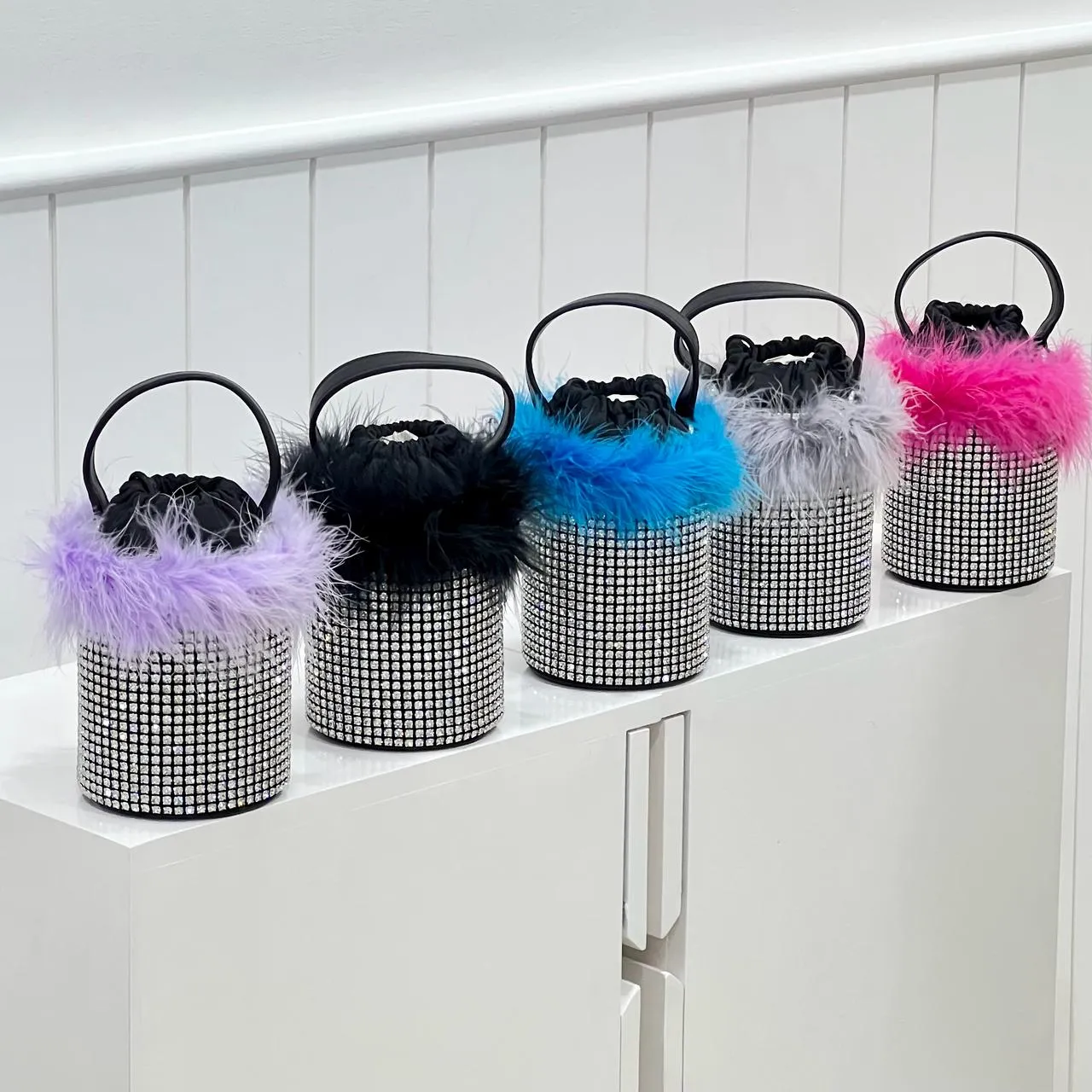 FUR BUCKET BAG