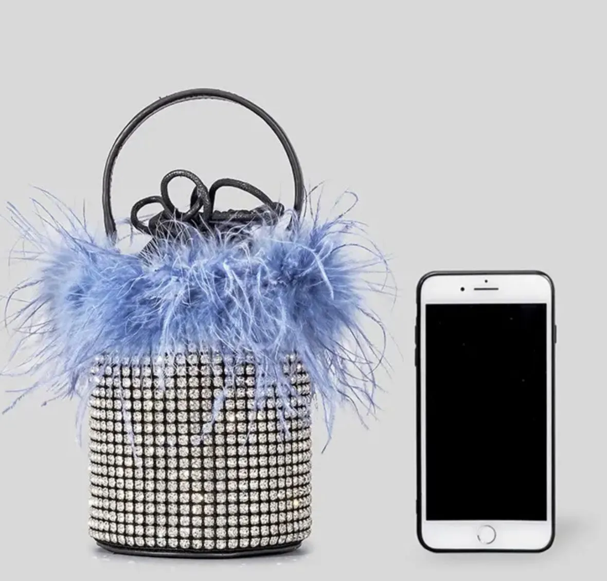 FUR BUCKET BAG