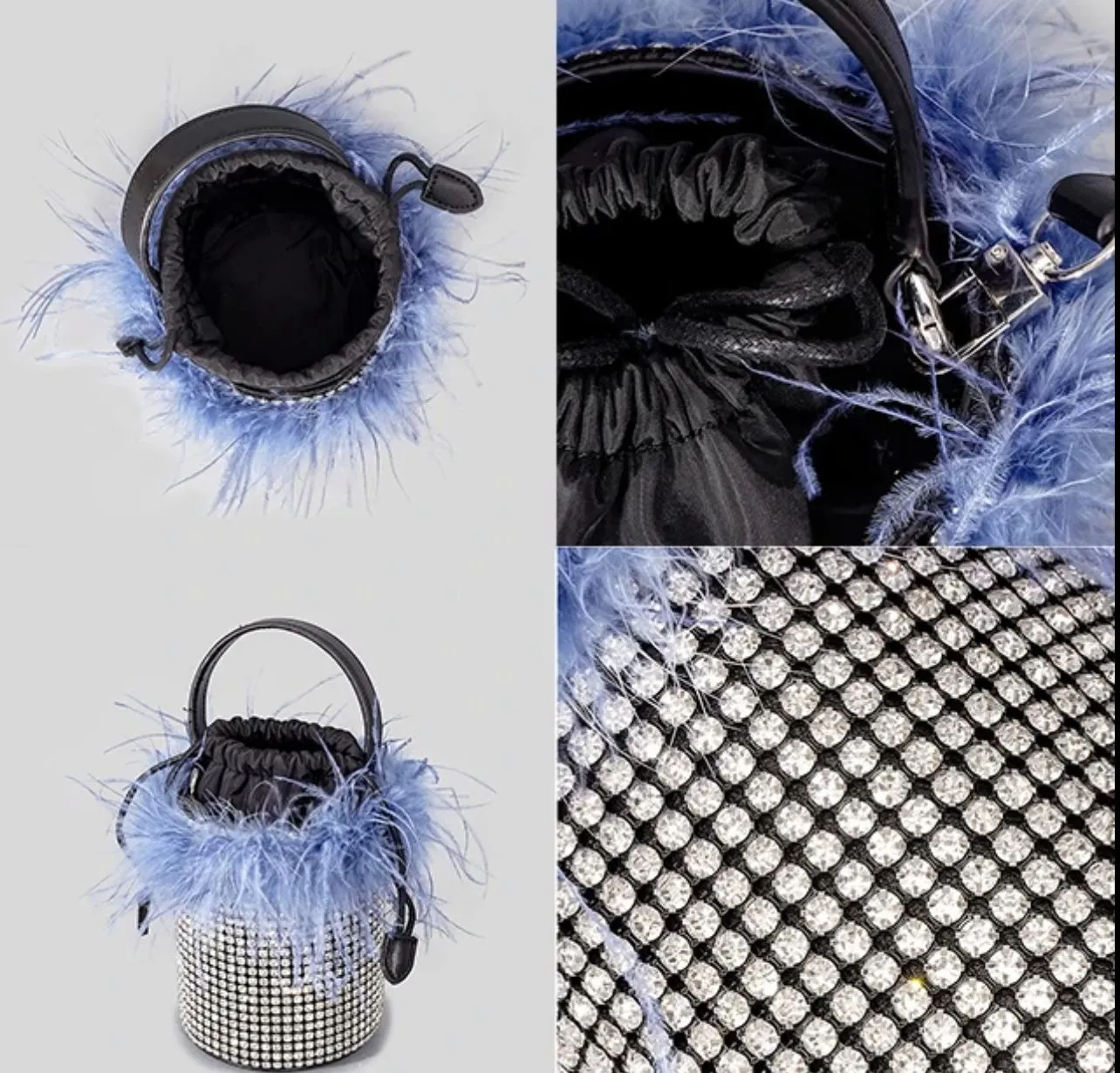 FUR BUCKET BAG