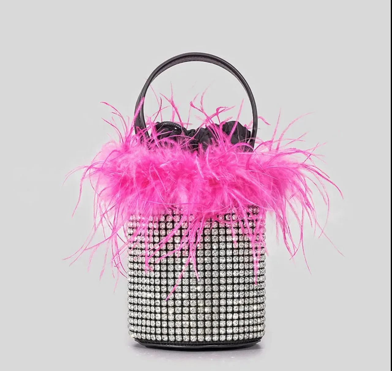 FUR BUCKET BAG