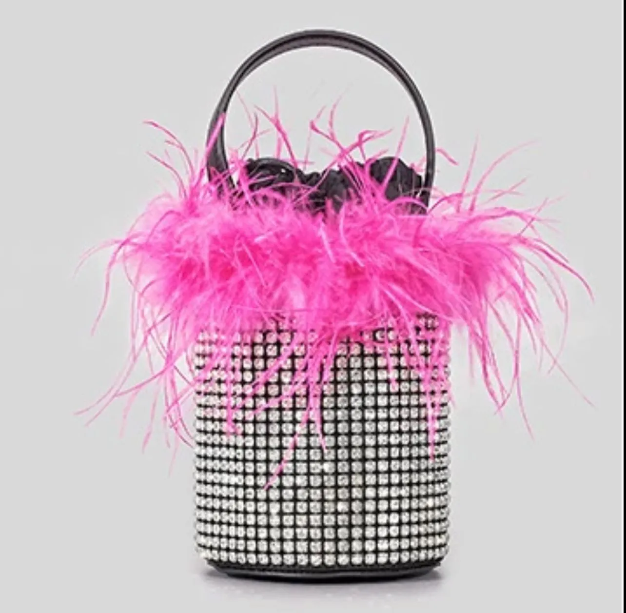 FUR BUCKET BAG