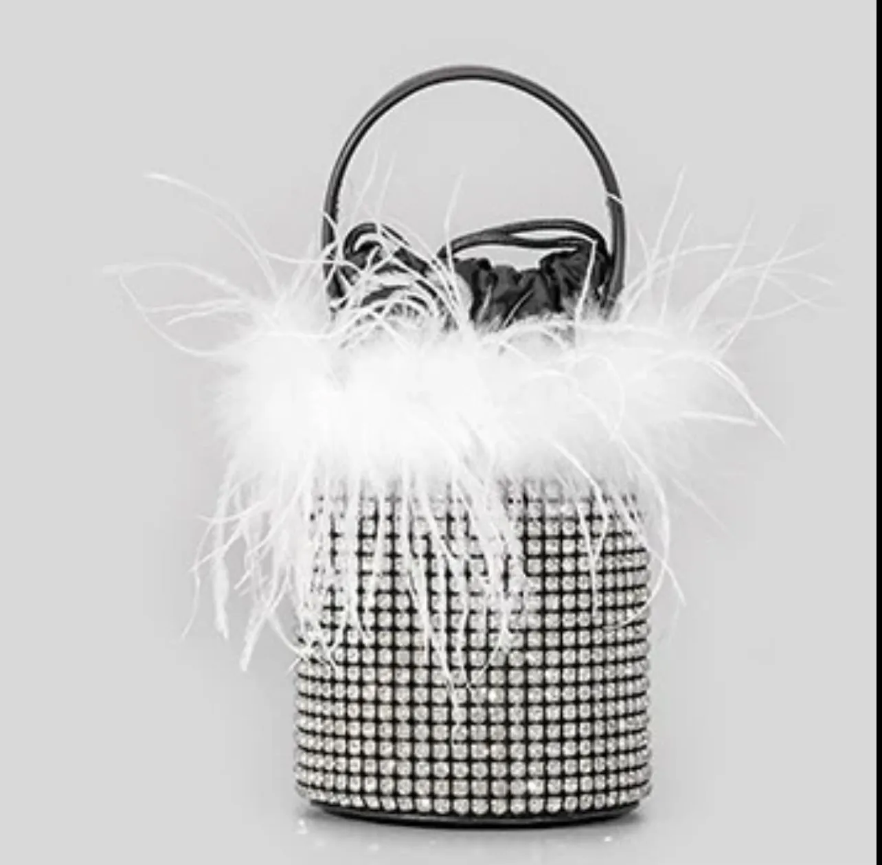 FUR BUCKET BAG