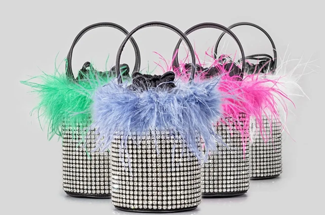 FUR BUCKET BAG