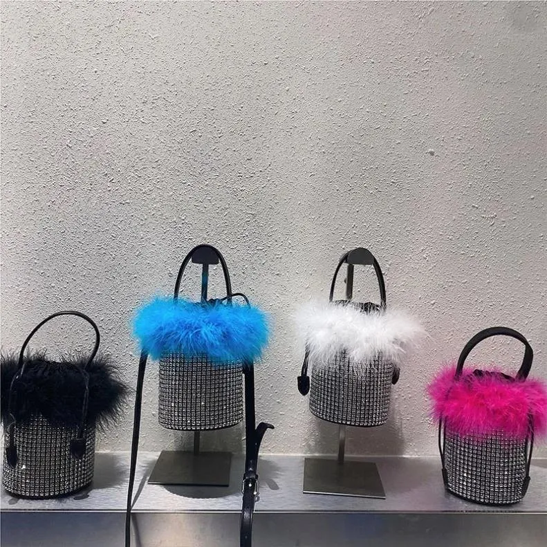 FUR BUCKET BAG