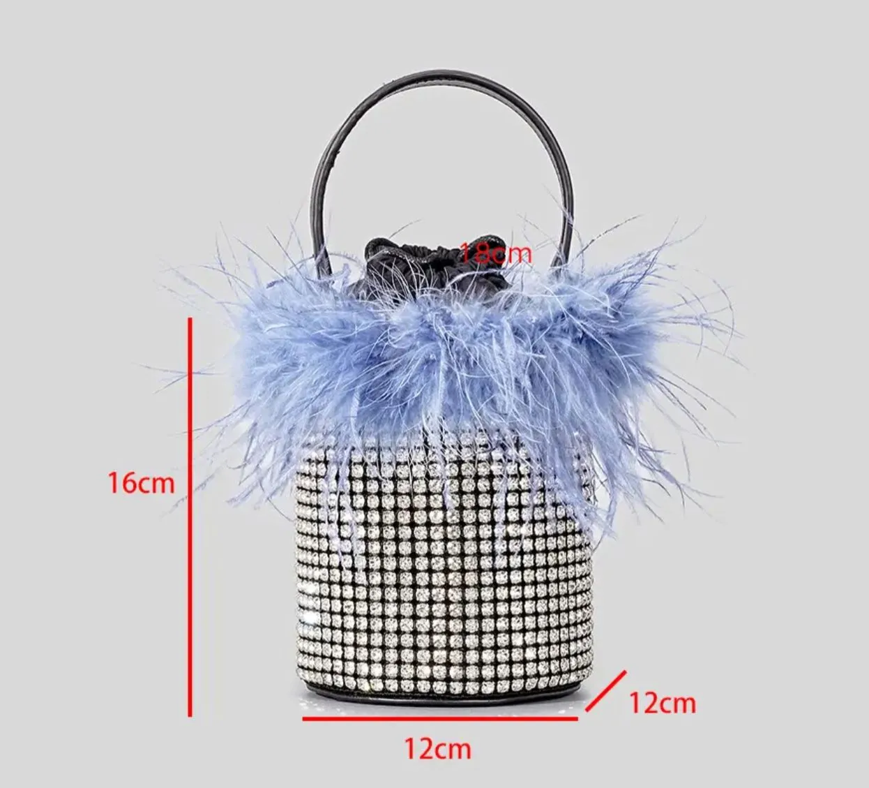 FUR BUCKET BAG