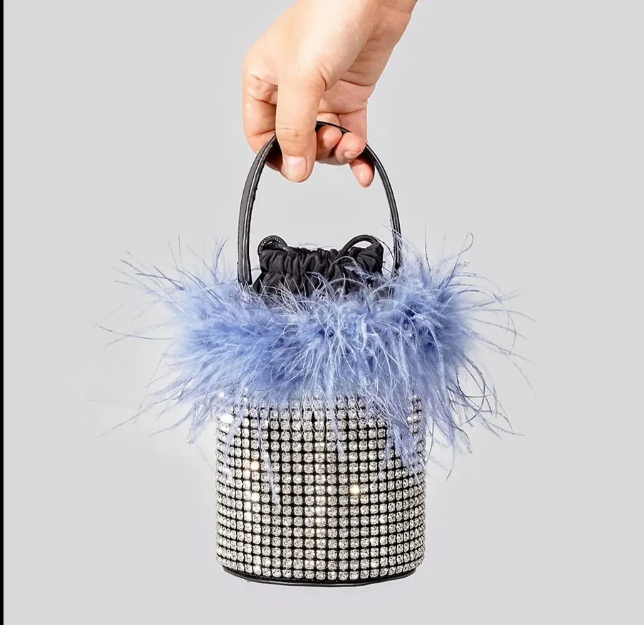 FUR BUCKET BAG