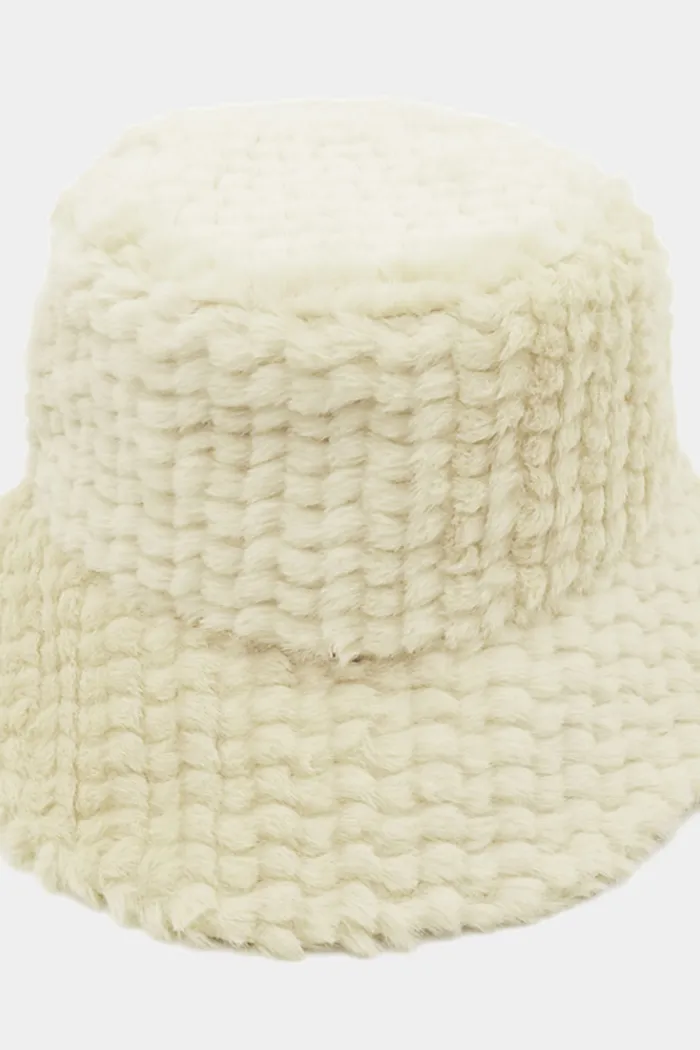 Fuzzy Faux Fur Bucket Hat