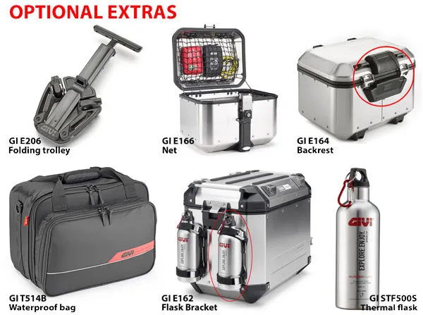 Givi DLM30 Dolomiti Top Box Silver 30 lt