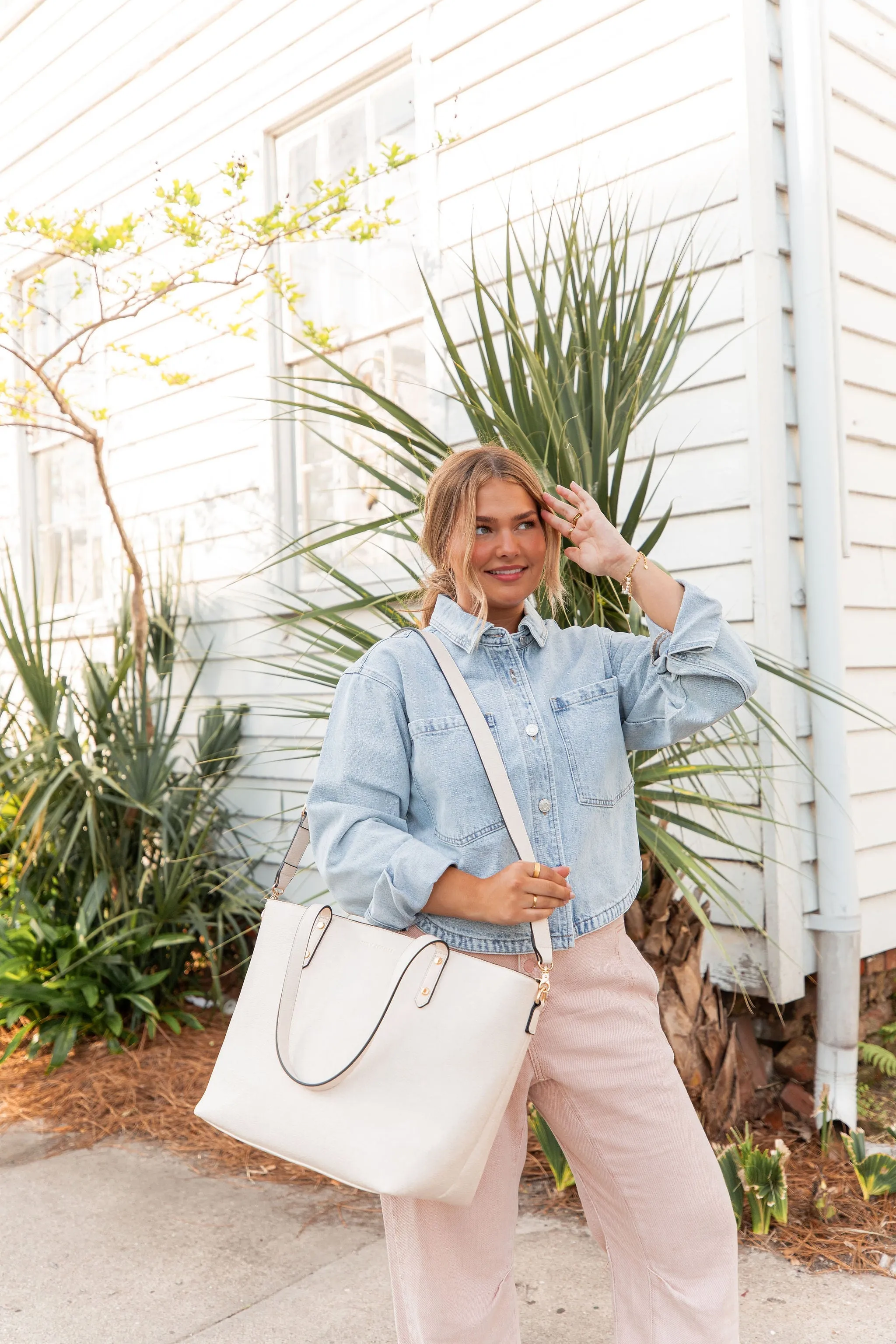 GO-GETTER TOTE cream