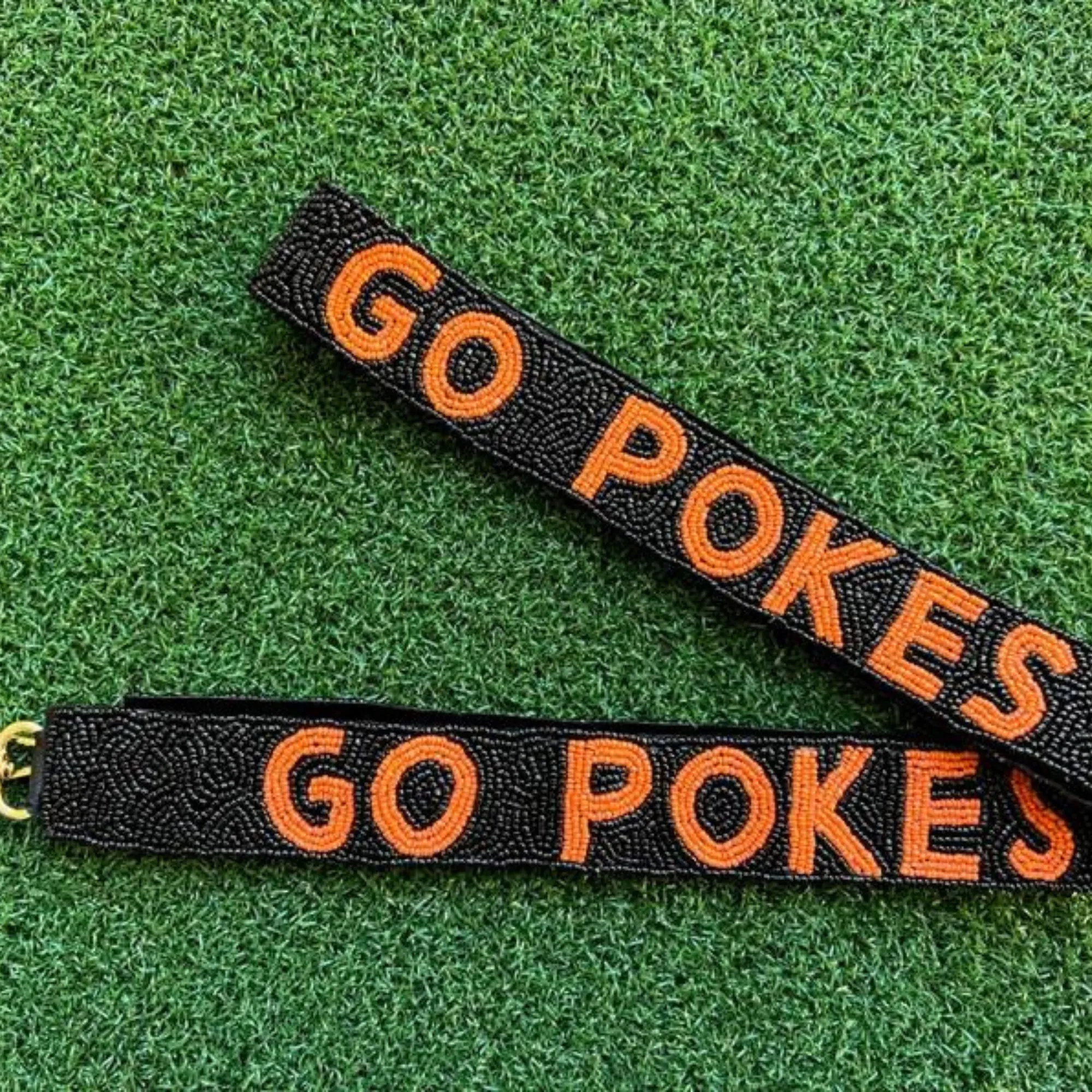 Go Pokes Beaded Purse Strap