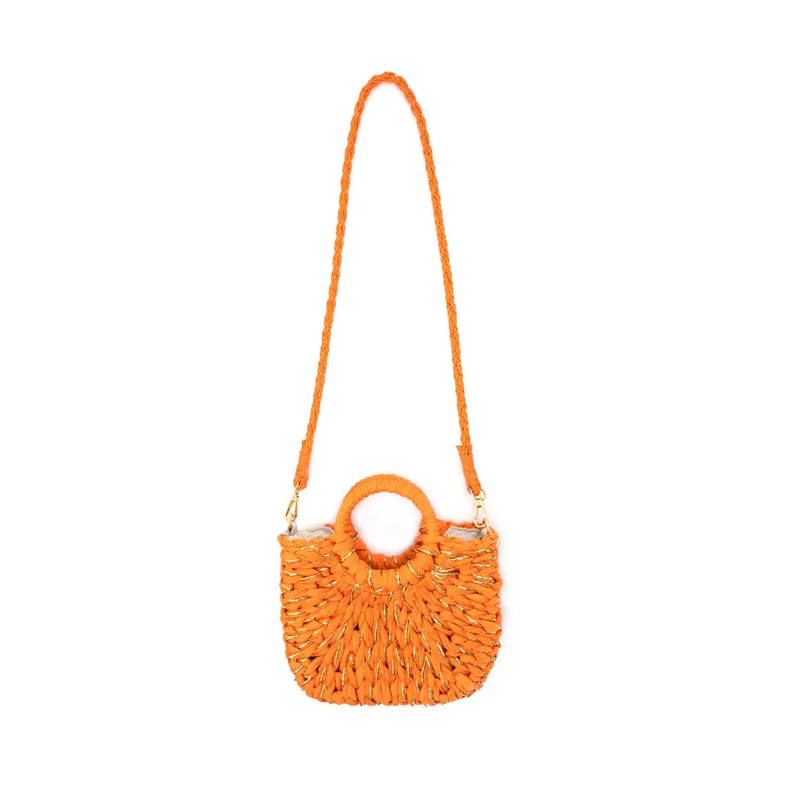 Golden Sunset Woven Crossbody