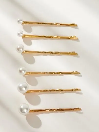 Goldy Pearl Bobby Pins (set of 2)