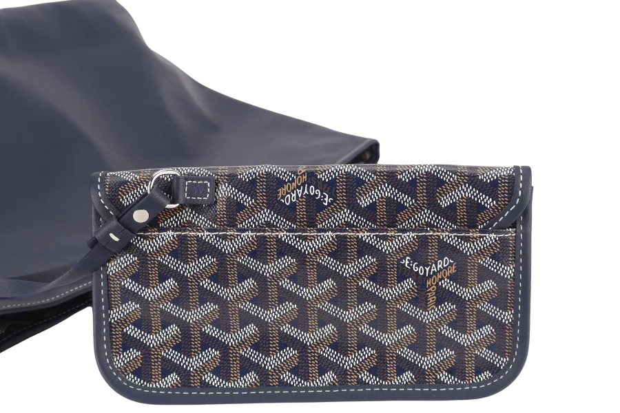 GOYARD ANJOU PM BAG NAVY BLUE COLOR WITH DUST COVER