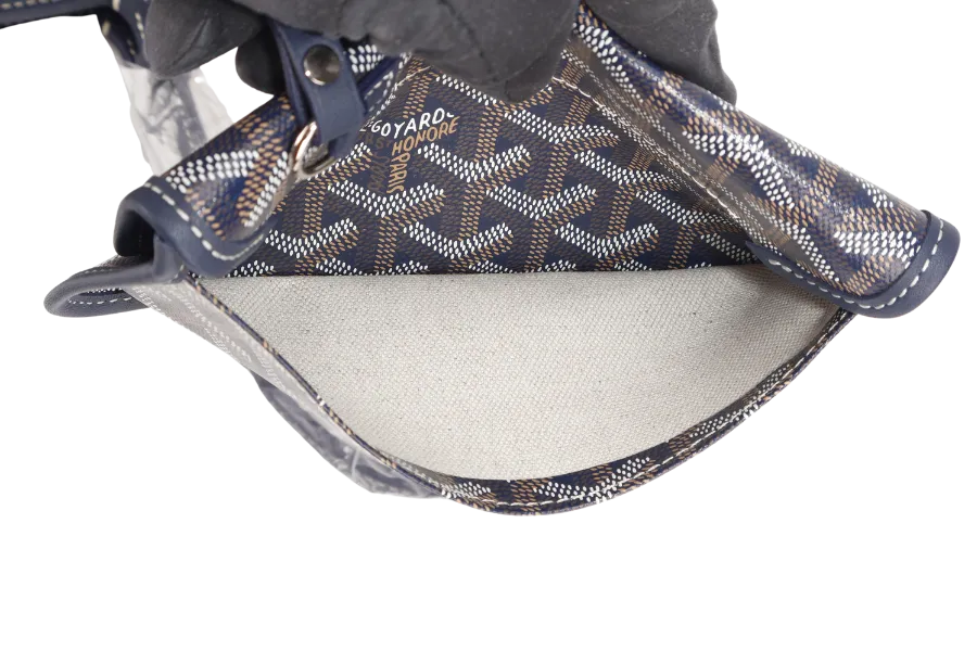 GOYARD ANJOU PM BAG NAVY BLUE COLOR WITH DUST COVER