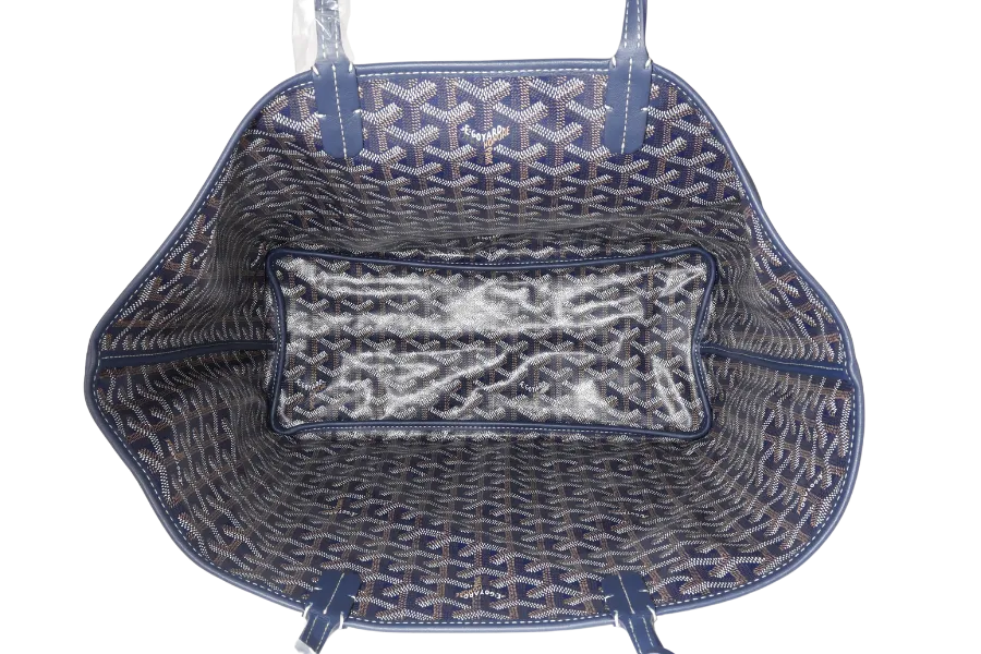 GOYARD ANJOU PM BAG NAVY BLUE COLOR WITH DUST COVER