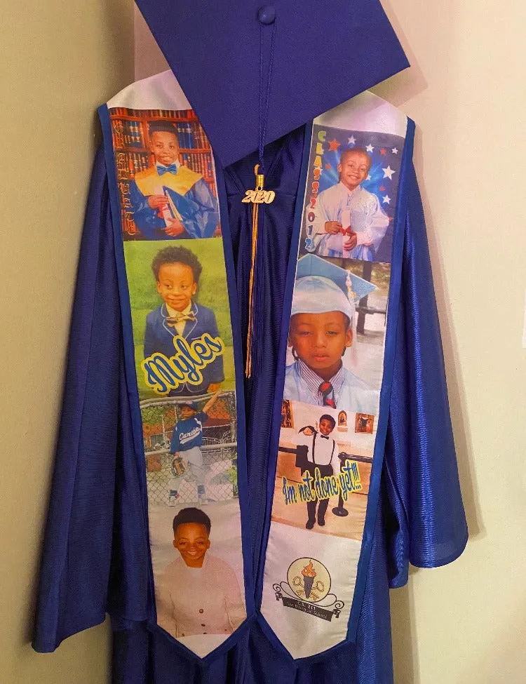 Graduation Stole/ High School Graduation Stole/ Personalized Stole/ Memory Stole