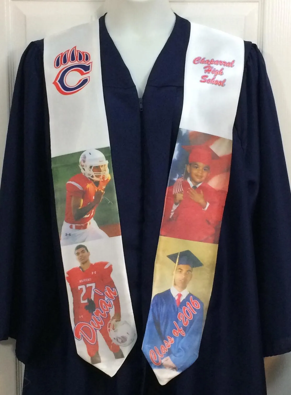 Graduation Stole/ High School Graduation Stole/ Personalized Stole/ Memory Stole