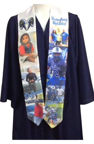 Graduation Stole/ High School Graduation Stole/ Personalized Stole/ Memory Stole