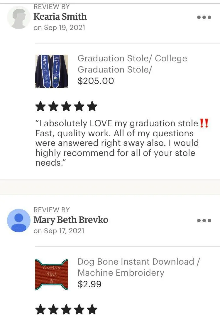 Graduation Stole/ High School Graduation Stole/ Personalized Stole/ Memory Stole
