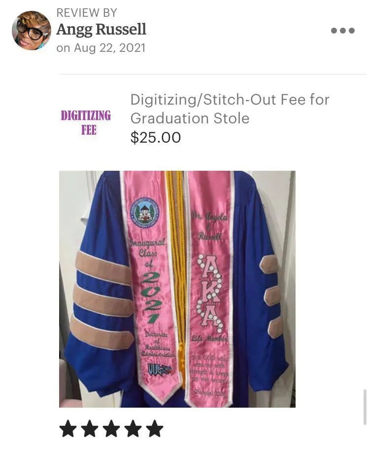 Graduation Stole/ High School Graduation Stole/ Personalized Stole/ Memory Stole