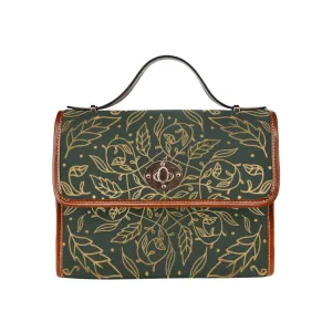 Green Leaf Mandala Canvas Purse