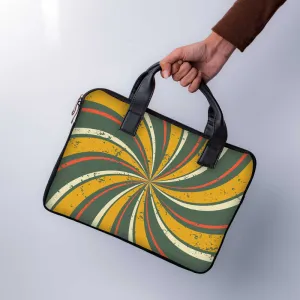 Grunge Retro Laptop Sleeve With Handle