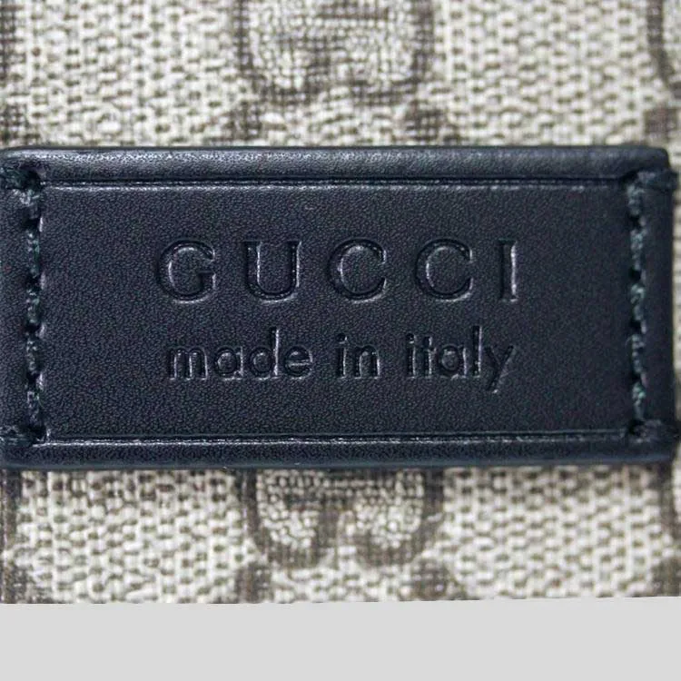 GUCCI GG Supreme Canvas Unisex Camera Crossbody Bag Beige/Black RB-779880
