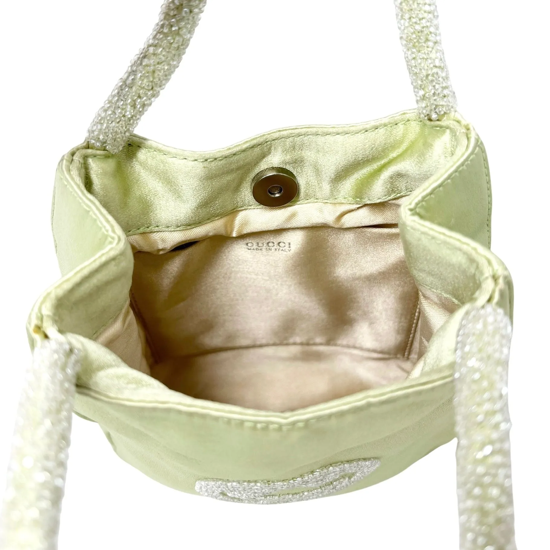 Gucci Pastel Green Beaded Mini Bag