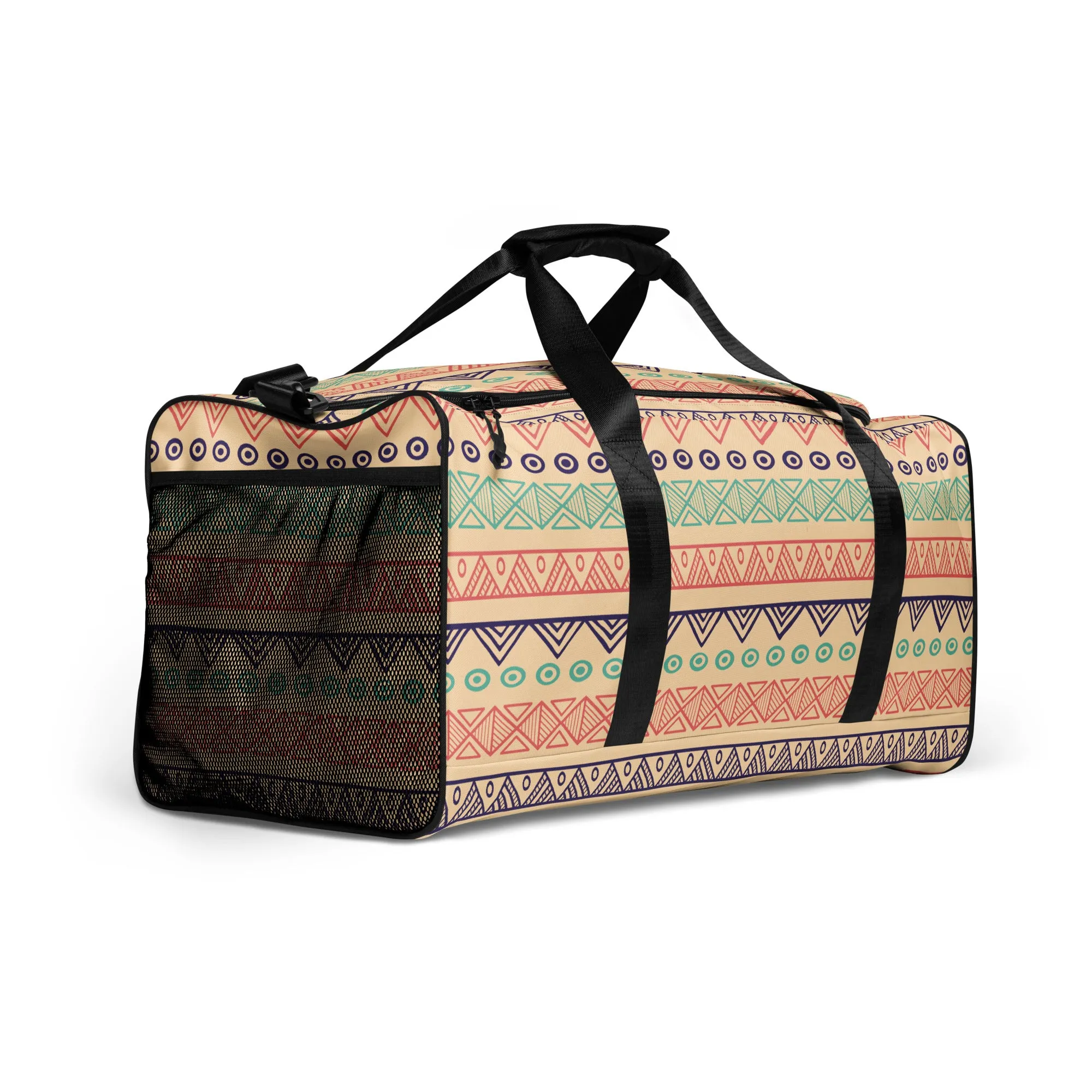 Hand Drawn Pattern - Sustainably Made Duffle Bag