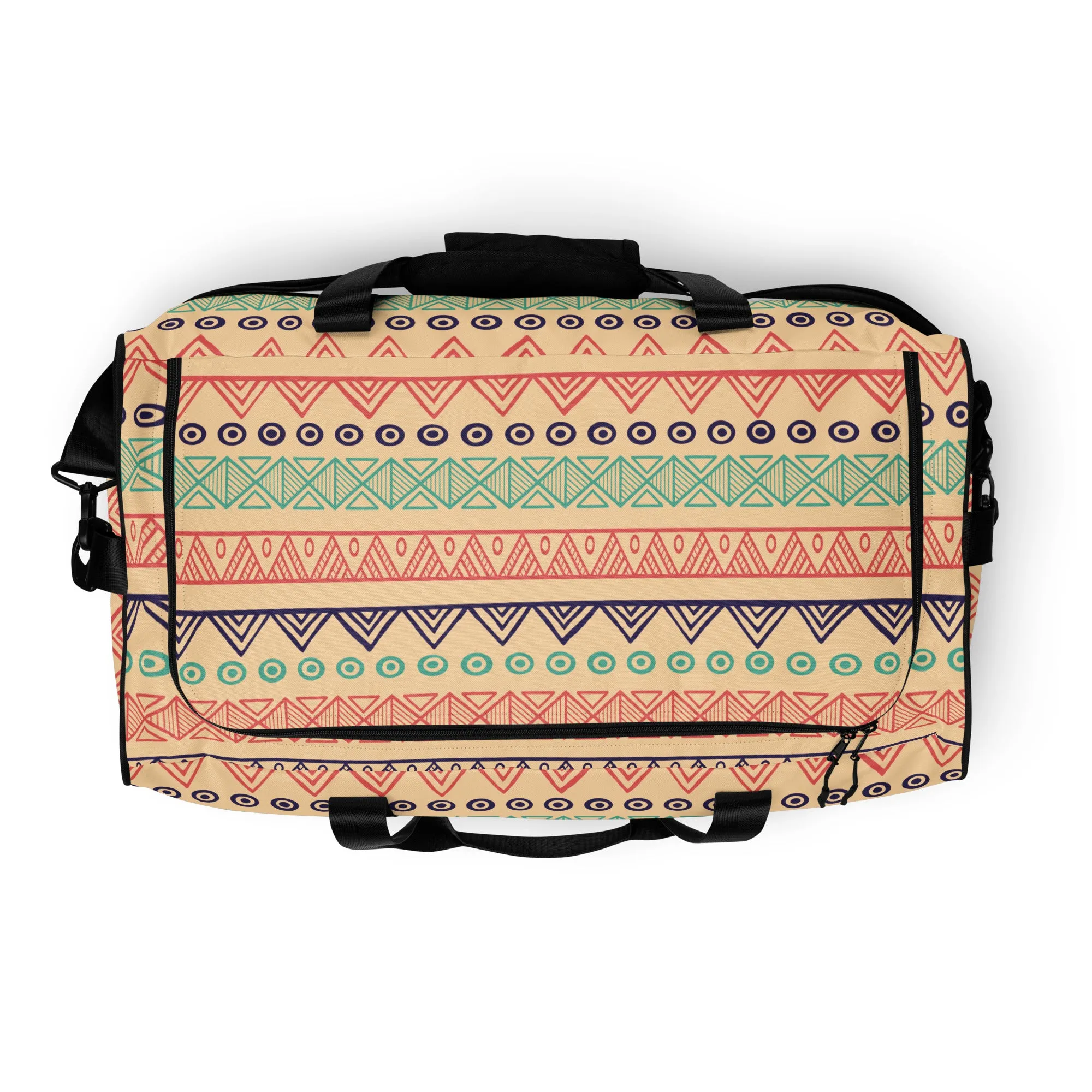 Hand Drawn Pattern - Sustainably Made Duffle Bag