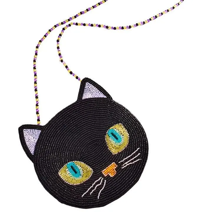 Handbags | Halloween Beaded Bag - Black Cat | Fashion City