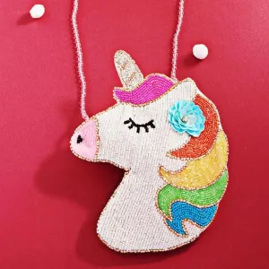Handbags | Unicorn Beaded Crossbody | Fashion City