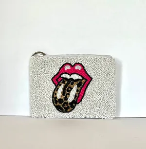 Handmade Beaded Coin Purse ROLLING STONES
