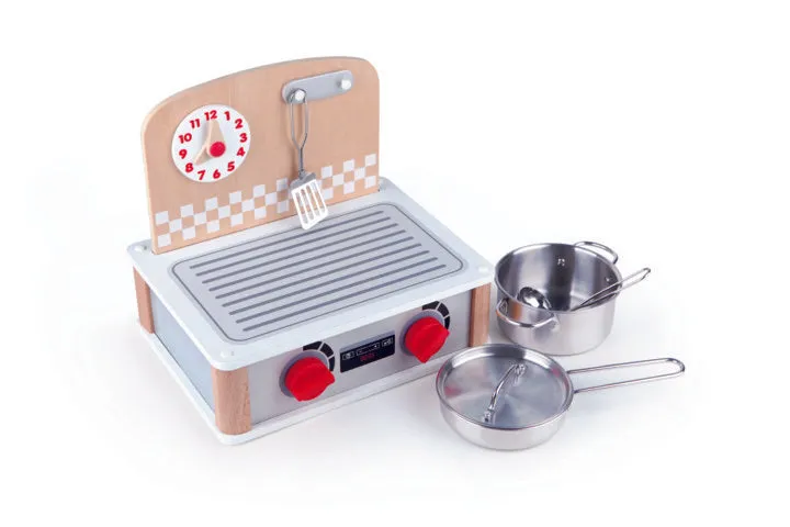 Hape 2-in-1 Kitchen & Grill Set