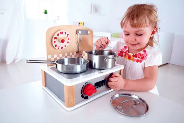 Hape 2-in-1 Kitchen & Grill Set