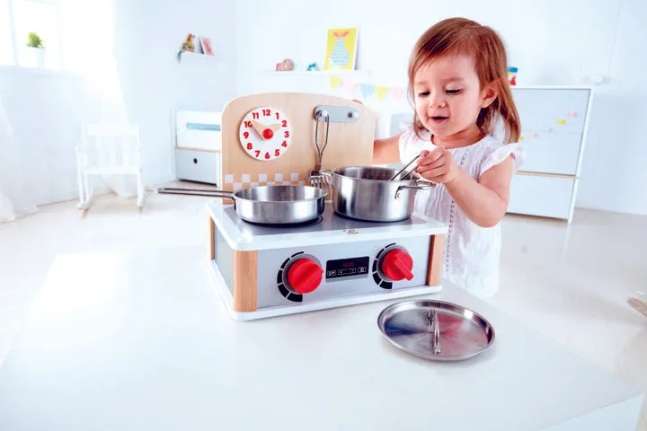 Hape 2-in-1 Kitchen & Grill Set