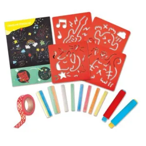 Hape Chalks and Stencils Art